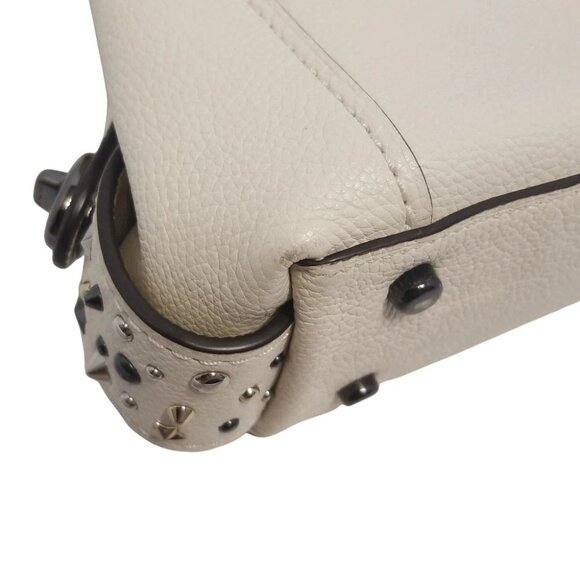 COACH Edie shoulder bag 31 polished pebble leather with star rivets 59468 - - Picture 5 of 8